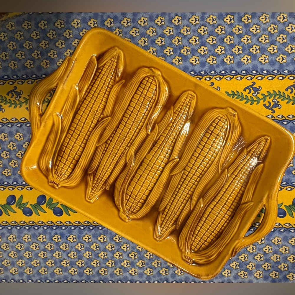 Vintage Platter / tray - corn MCM